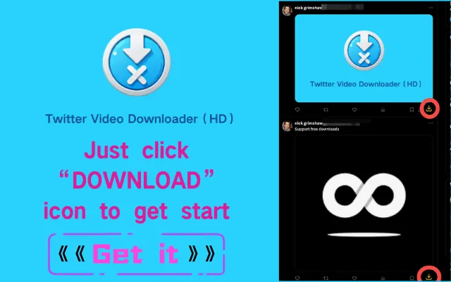 X (Twitter) Video Downloader ل Chrome